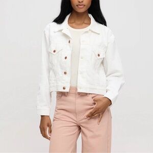 Ética Women's White Corduroy Jacket